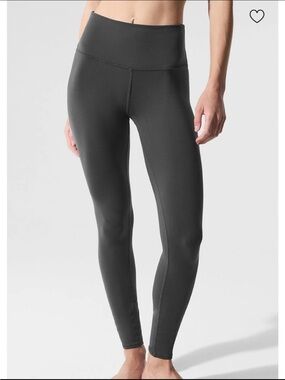 ALO Yoga High Waist Airbrush Leggings Anthracite Size: MEDIUM (GENTLY WORN)